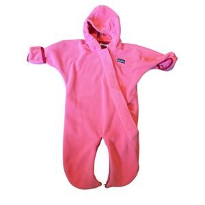 Patagonia infant micro d fleece bunting pink large
